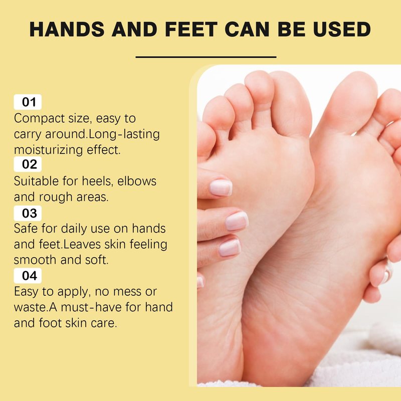 Yunmeng 60% Urea Cream with 2% Salicylic Acid Foot Balm, Portable Hand Cream, Foot Cream for Dry Cracked Heels and Feet Hand, Urea Heel Care Stick Callus Remover & Skin Softener, 1oz*2