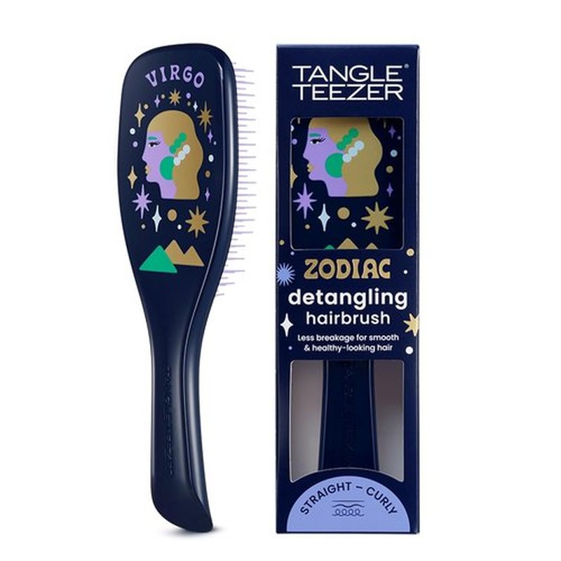 Tangle Teezer Zodiac Ultimate Detangler Hairbrush - Eliminates Knots & Reduces Breakage | Virgo Design for All Hair Types