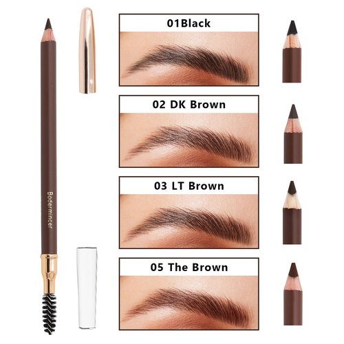 BODERMINCER Eyebrow Pencil - Long-Lasting Waterproof Liner in 5 Colors | 3# Light Brown
