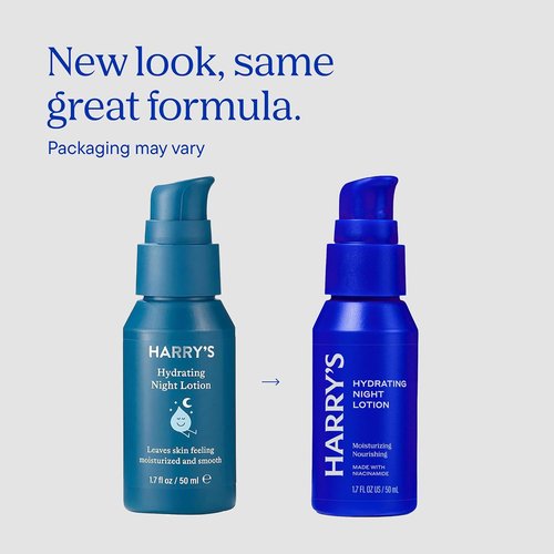 Harry's Hydrating Night Lotion - Lightweight Night Moisturizer for Face | 1.7 Fl Oz, 2 Pack