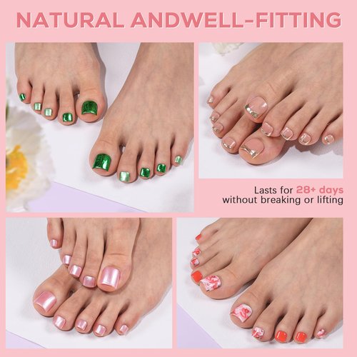 Square Toe Nail Tips Long: Sweet Trend Full Cover Toenail Tips Soft Gel - 600Pcs 15Sizes Pre-etched Matte Press on Nail Extension Kit - Glue & Remover Slanted Clipper Set for Home Salon DIY Soak Off