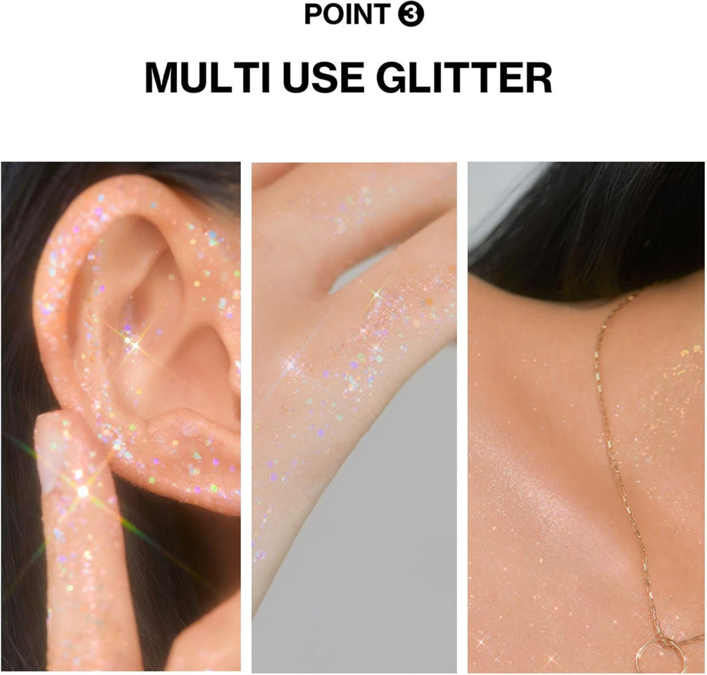 Unleashia Loose Glitter Gel Mini - Starlit Chaser for Stunning Eye Looks | Perfect for Parties