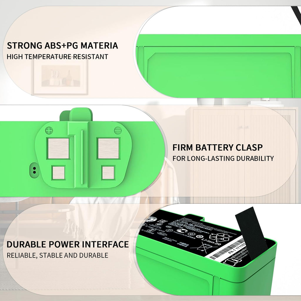 XCZHEUNP 3300mAh for Roomba Battery Replacement iRobot roomba Battery Replacement for Roomba 891 890 895 877 860 850 805 801 700 695 690 685 680 677 675 671 670 665 652 640 614 500 400 Series 1800Li
