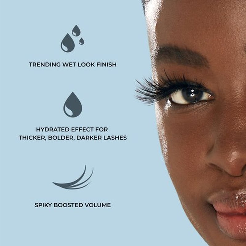 KISS Lash Drip False Eyelashes, Spiky X Boosted Volume, Unique Wet Look Hydrated Effect, Multi-Length Rewearable Fake Eyelashes, Wispy Crisscross Lash Pattern, Style ‘Icy’, 1 Pair (Pack of 2)