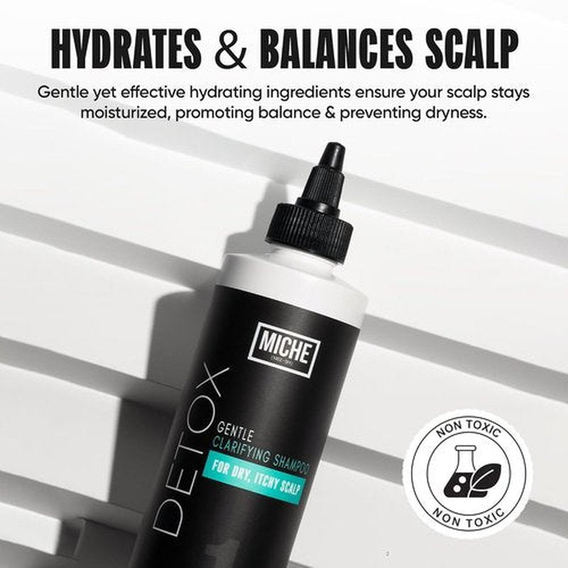 Miche Beauty Detox Shampoo - Sulfate-Free Anti-Dandruff Cleanser for All Hair Types | 8oz Moisturizing Formula