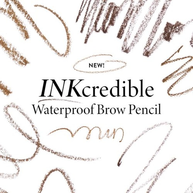 Laura Geller New York INKcredible Waterproof Brow Pencil - Long-Lasting Eyebrow Filler with Spoolie Brush (02 Taupe)