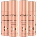 Nexxus Travel Styling Bundle – Comb Thru Flexible Hairspray (1.5 Oz) 2-Pack + Volume Medium Mousse (2 Oz) 2-Pack, Anti-Humidity, Frizz Control, Rose Fragrance