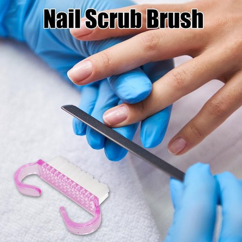 TANEMUDO 420 Pcs Handle Grip Nail Brush Bulk 5 Colors Nail Scrub Brush Pedicure Scrubbing Tool for Men and Women for Cleaner Nails and Toes