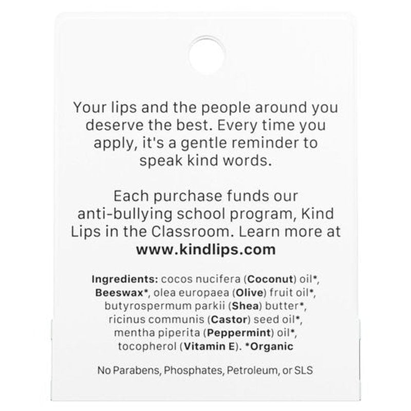 Kind Lips Mint Mint Extra Minty Organic Lip Balm Natural Moisturizing Lip Care 2 Pack