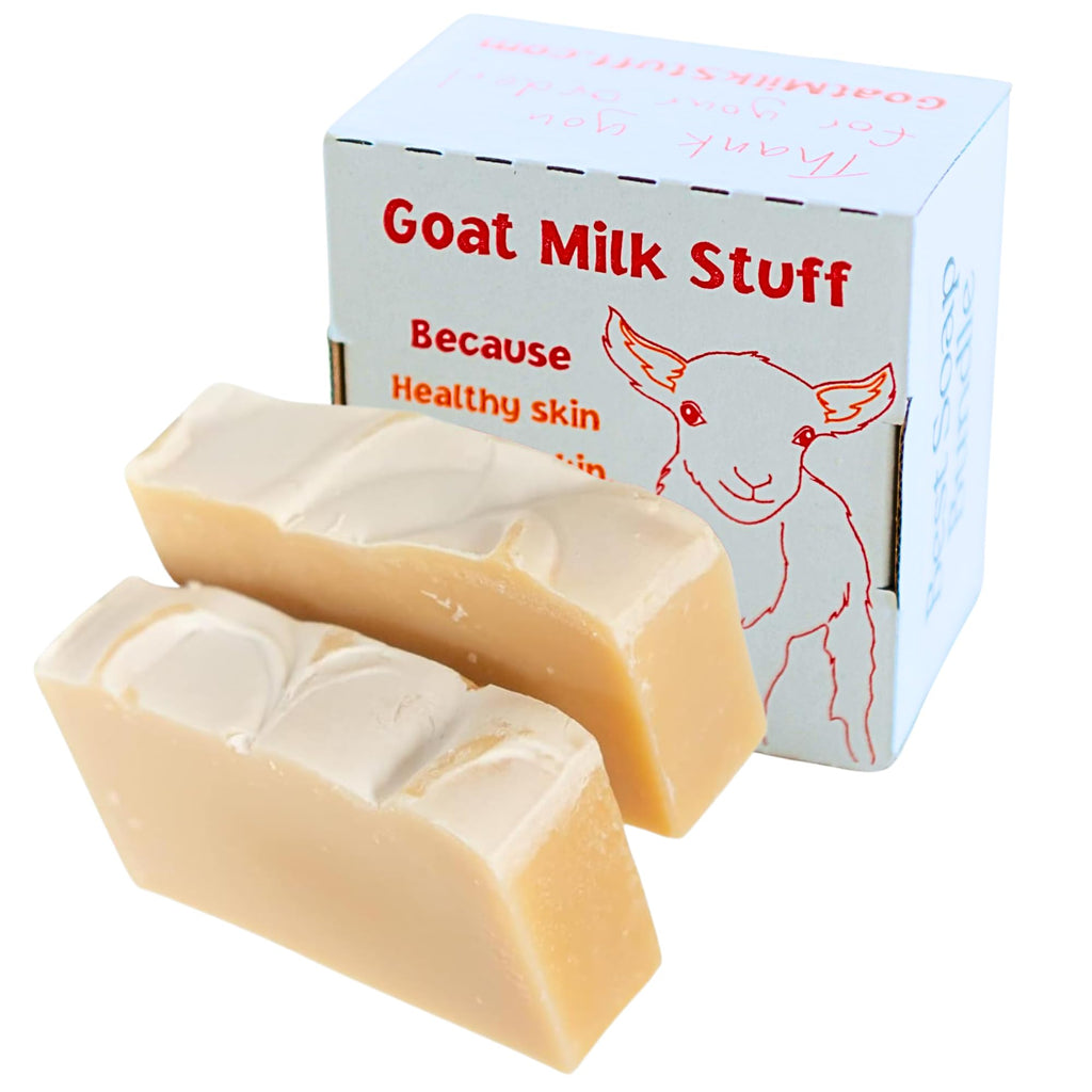 Goat Milk Stuff LEMONGRASS Goat Milk Soap - Natural Soap Bar, Gifts for Men and Women, Gentle for both Face and Body, Handmade Bar Soap (Box of 2)
