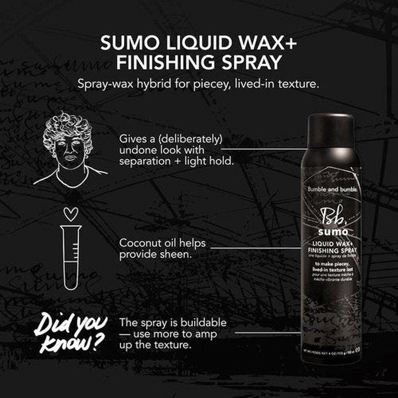 Bumble and bumble. Sumo Liquid Wax - Buildable Separation & Light Hold | Coconut Oil Infused | 4 Oz