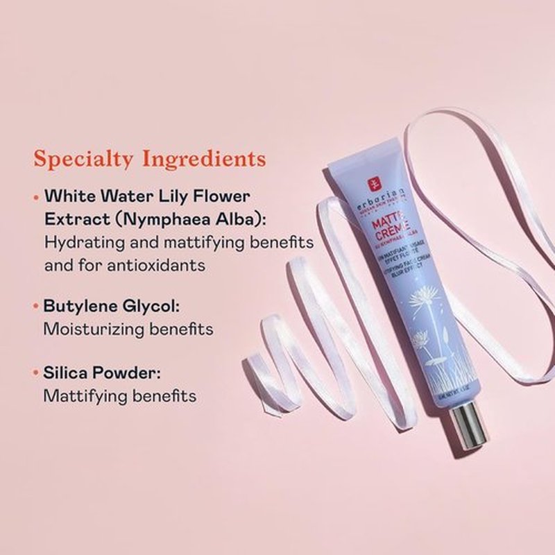 Erborian Matte Face Cream - Mattifying & Blurring Primer for Oily Skin | 1.5 Oz for a Flawless Finish