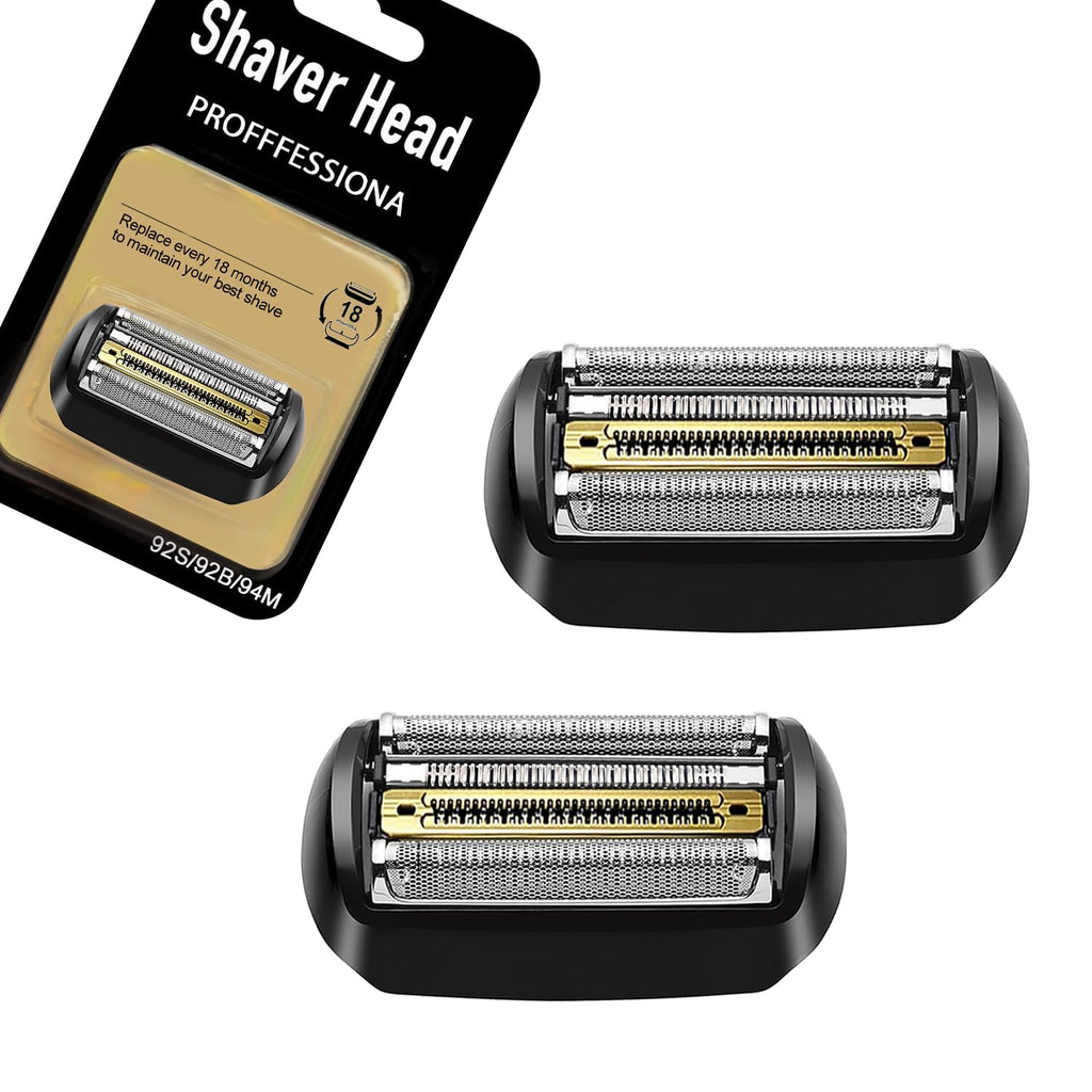 2pakcs 92B Electric Replacement Shaver Head Series 9 Accessories Shaver Compatible with Braun Series 9 Electric Razors 9290cc, 9291cc, 9370cc, 9293s, 9385cc, 9390cc, 9330s, 9296cc (Upgraded ver.)