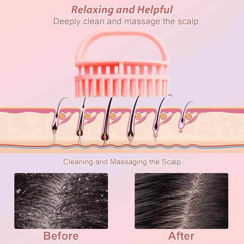 DUAIU Hair Oil Applicator with Continuous Spray Bottle Hair Scalp Massager, Silicone Root Comb Applicator Bottle Shampoo Brush and Mister Spray Bottles for Hair Dye and Hair Care