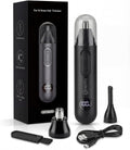 Lyncinque Nose Hair Trimmer for Men & Women - Waterproof USB Rechargeable Ear & Nose Trimmer, 360° Rotary Painless Facial Hair Trimmer with LED Monitor, Eyebrow & Beard Trimmer, Easy Clean, Quiet
