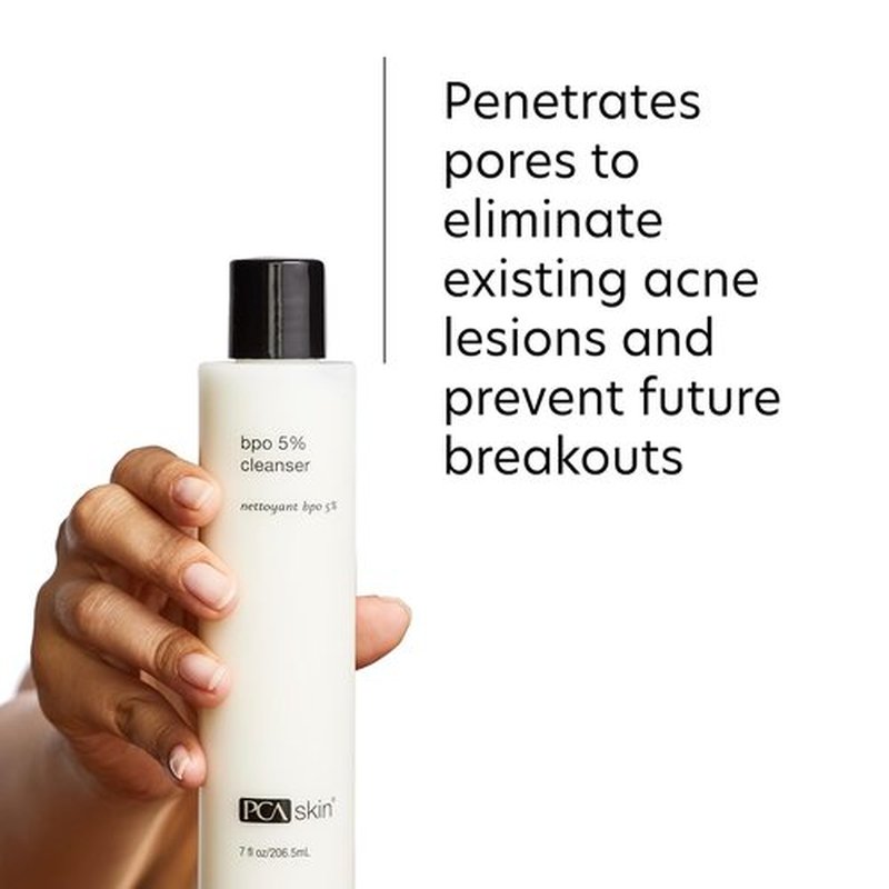 PCA SKIN 5% Benzoyl Peroxide Face Wash - Foaming Acne Cleanser for Oily Skin | 7.0 Oz Bottle