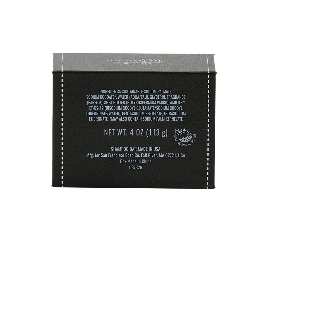 San Francisco Soap Hair and Body Mini-Bar 4oz (Ebony Wood and Coffee) - No Harmful Chemicals - Good for All Skin Types - Made in the USA