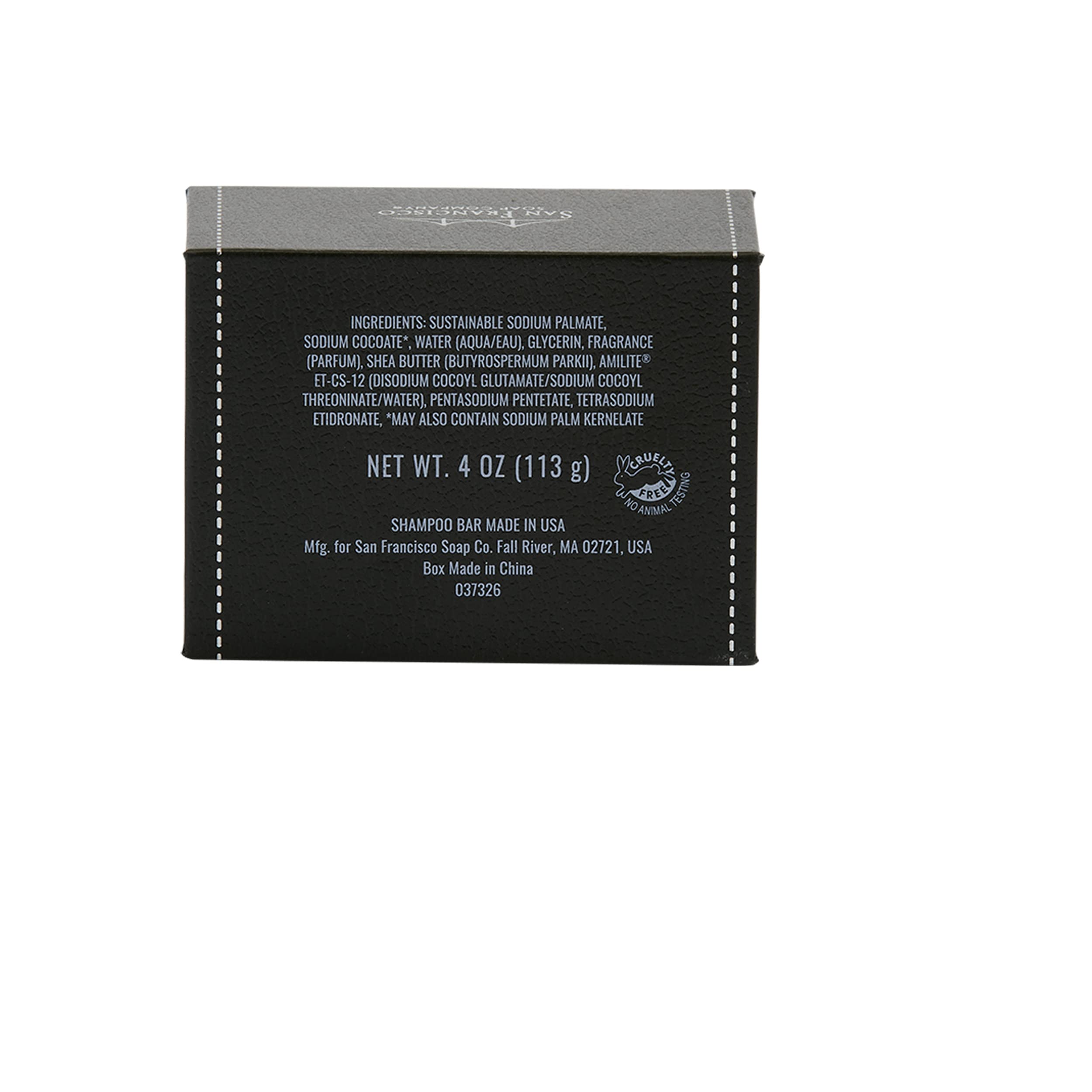San Francisco Soap Hair and Body Mini-Bar 4oz (Ebony Wood and Coffee) - No Harmful Chemicals - Good for All Skin Types - Made in the USA