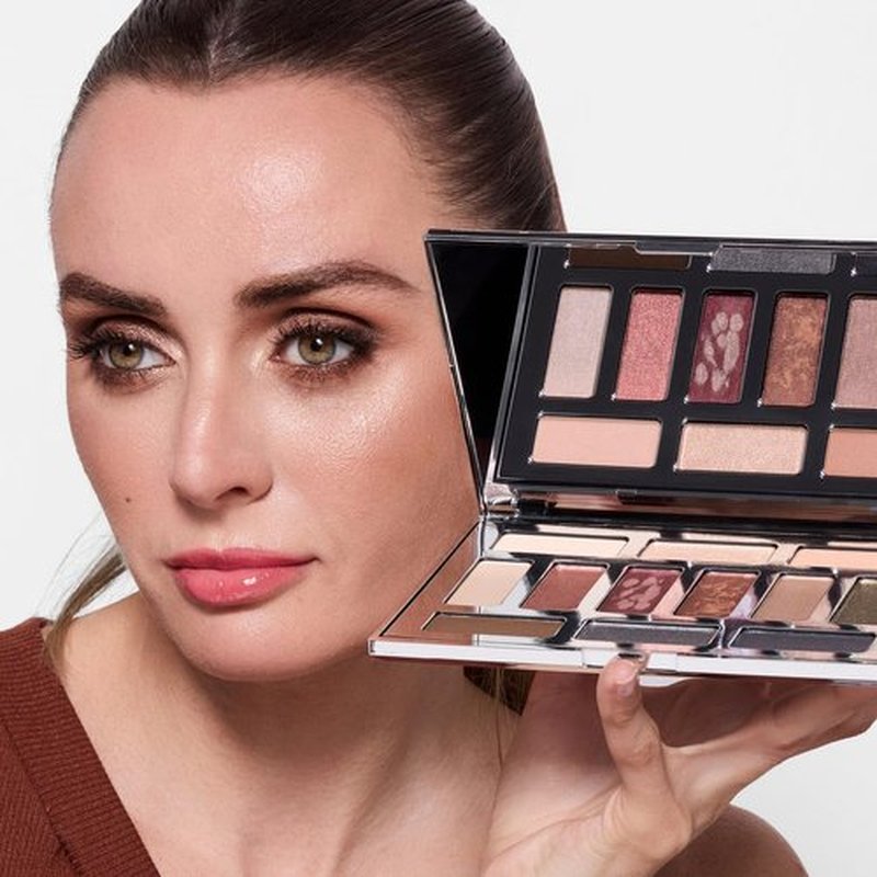OFIR Eyeshadow Palette 12 Shade Matte and Shimmer Palette Buildable Pigment Adds Depth Talc Free Eye Shadow Palette Makeup Lightweight Powder Enhances Radiant Looks (Earthy Tones)