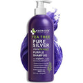 KESMEDIK Tea Tree Purple Shampoo with Rosemary & Aloe, Professional Anti Brass Toner, Removes Yellow Tones for Gray, Bleached, White & Blonde Hair, Nourishes & Refreshes Scalp, Sulfate-Free, 16 fl oz