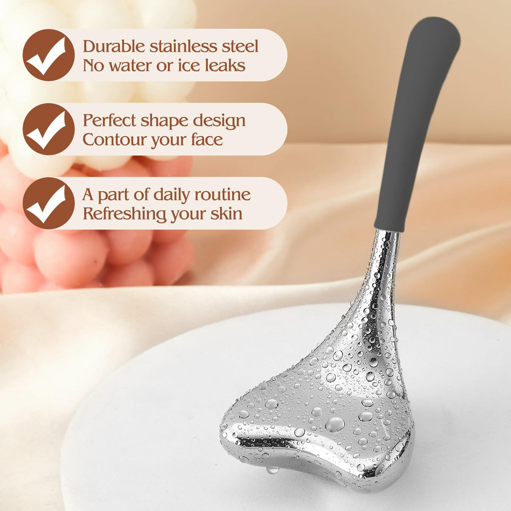 Cryo Sticks-Gua Sha and Massage 2-in-1, Ice Globes for Face-Wrinkle Reduction & Dark Circle Relief, Stainless Steel Facial Massage Tool for Skin Tightening Cooling Globes,Mothers Day Gifts