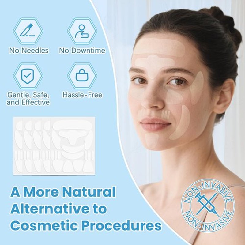 LadPemo Anti-Wrinkle Patches – 208 PCS Facial Wrinkle Patches, Face Tape for Wrinkles Overnight, Forehead Wrinkle Remover to Smooth Face, Fine Lines, Mouth, Frown Lines, Eyes, Smile Lines for Women
