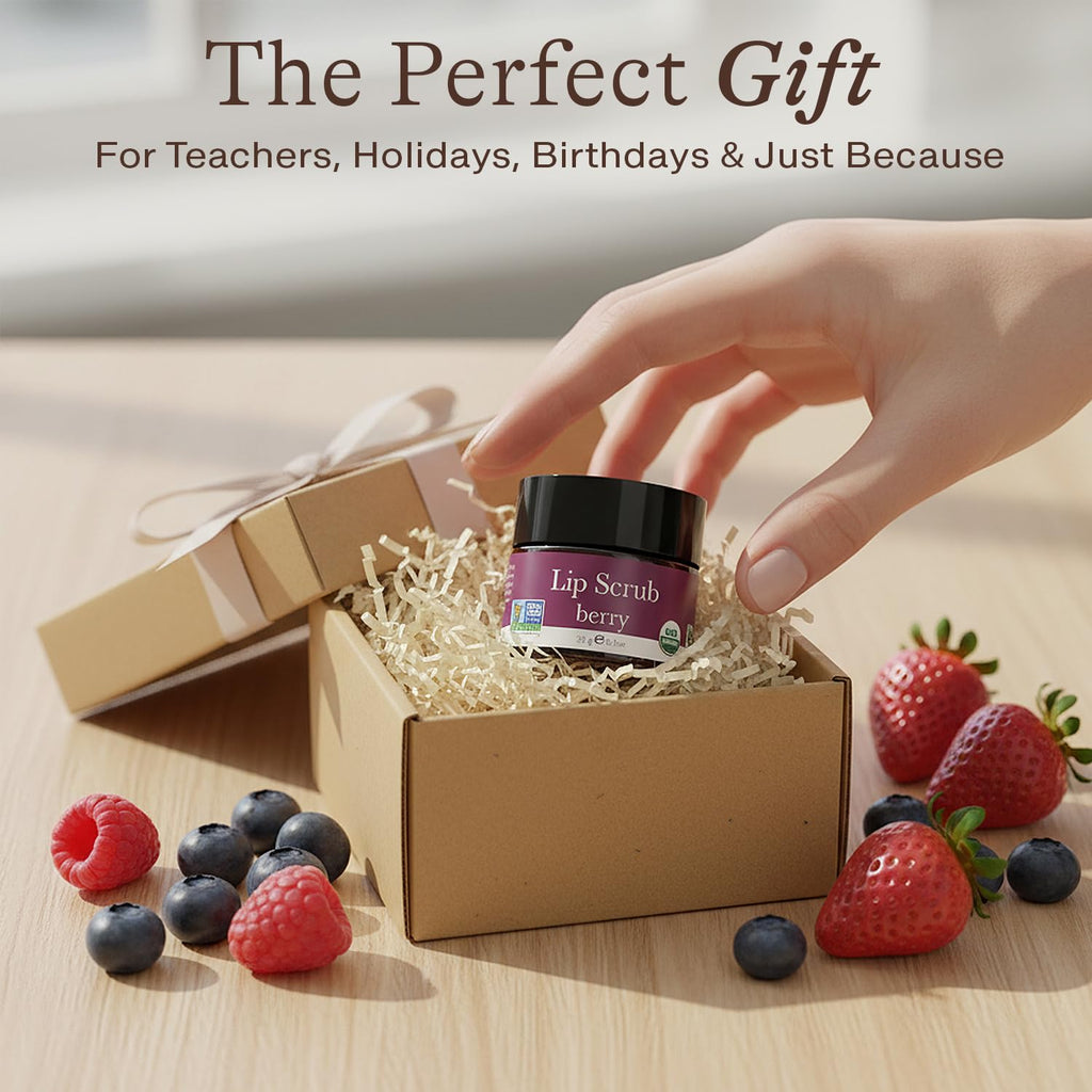 Lip Scrub Gift Set - Lip Scrubs Exfoliator & Moisturizer, Lip Exfoliator Scrub, Sugar Lip Scrubs, Lip Sugar Scrub, Lip Care Products for Chapped Lips, Lip Scrubber, Lip Moisturizer for Dry Lips