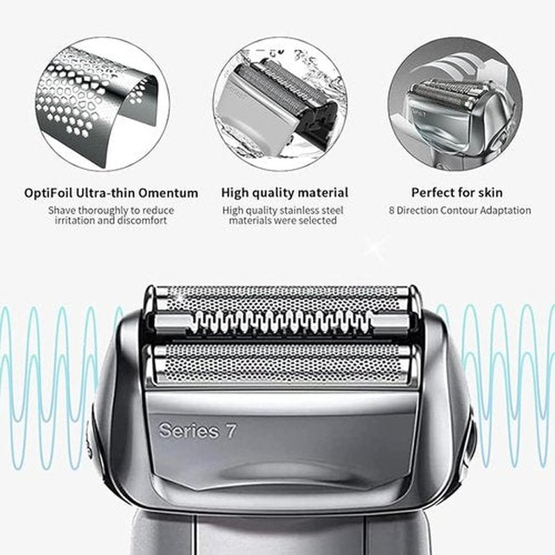 Braun 70S Series 7 Replacement Foil Shaver Heads - Compatible with 720, 750CC, 760CC, 790CC | 2-Pack