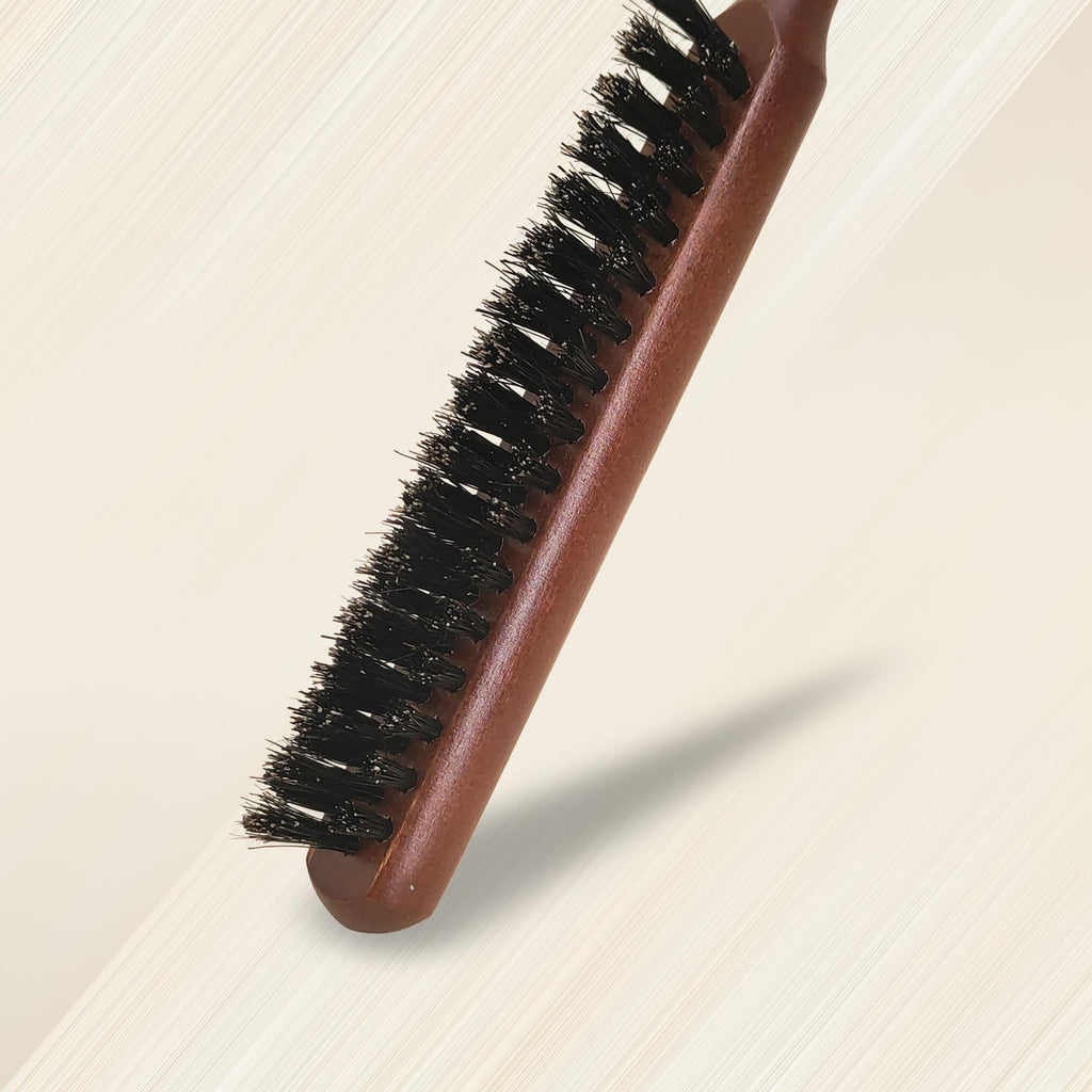 SUNBIRD Teasing Hair Brush, 100% Natural Boar Bristle, Women Fine Thin Hair