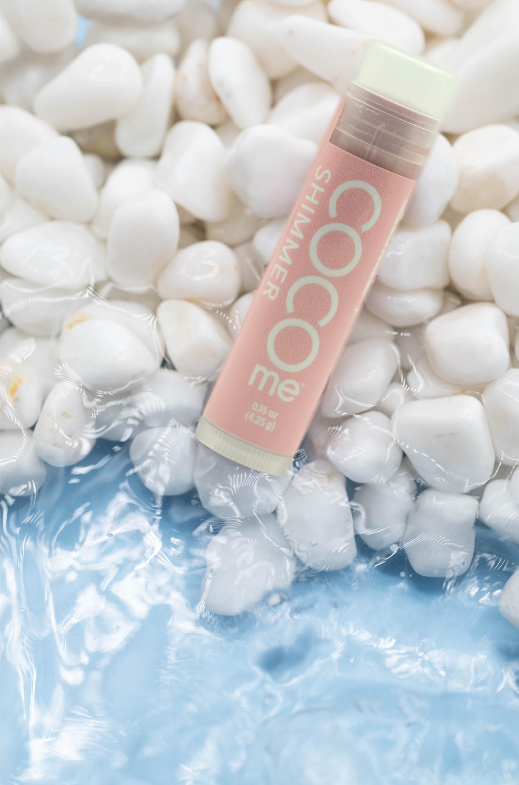CocoMe Color Tinted Lip Balm (Shimmer) -All Natural Organic Coconut Oil and Beeswax for moisture and nourishment