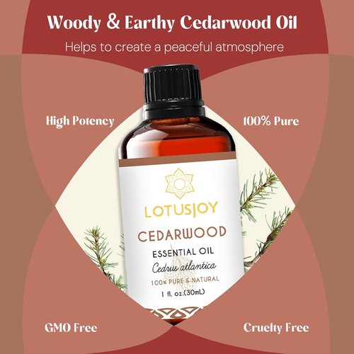 Cedarwood Essential Oil - Aromatic Diffuser Blend for Home | 1 Oz Size