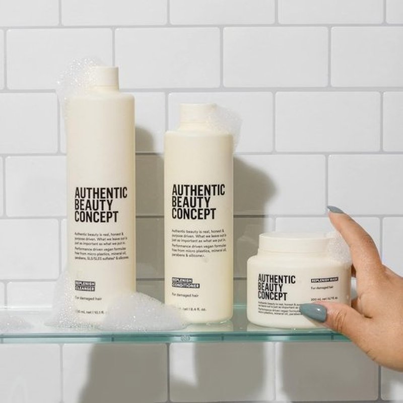 Authentic Beauty Concept Replenish Mask - Strengthens Damaged Hair | Vegan, Cruelty-Free & Silicone-Free