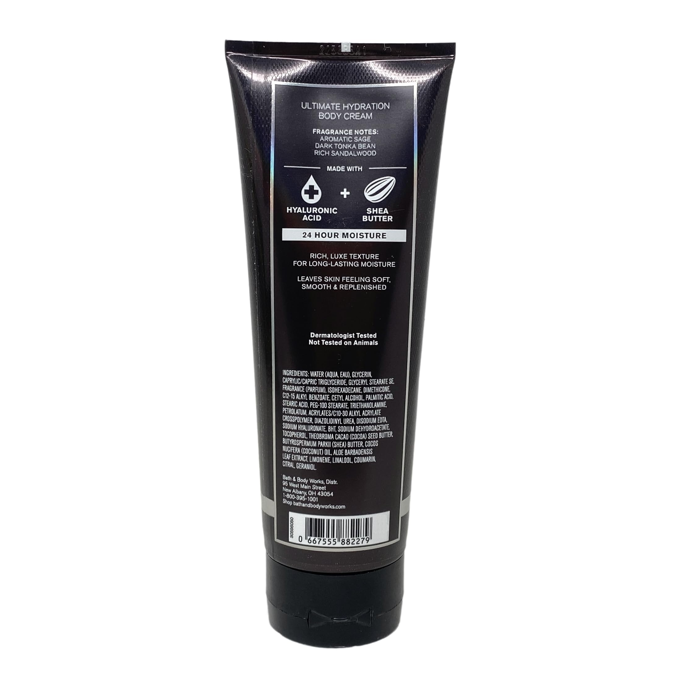Bath & Body Works Men's Collection Black Tie Body Cream and Body Wash Duo Set With a Clay Baby Bar Soap