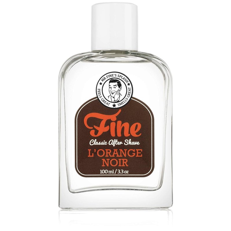 Fine Men's Aftershave - L'Orange Noir Fragrance, Soothing & Toning Post Shave Balm, Calms Razor Burn, Classic Barbershop Feel, Alcohol-Based Formula, Gentle for All Skin Types, 100ml