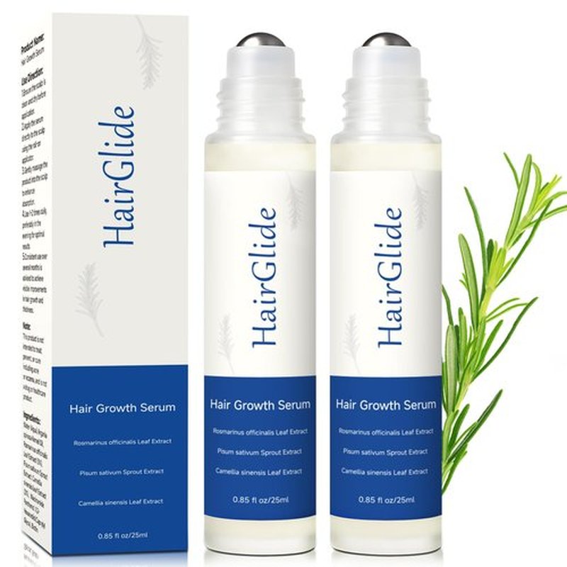 Hair Growth Serum Roll On, Rosemary Oil for Hair Growth, Be Roll On Rosemary Plant Essential Oils Extract Helps Support Body Thicker Fuller Hair for Men Women Pick