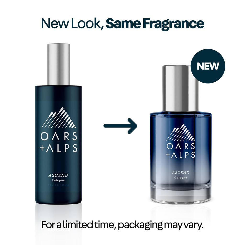 Oars + Alps Ascend Mens Cologne and Body Spray, Travel Size Cologne for Men Body Spray, Warm Fragrance, Scented with Mandarin, Teakwood Cedarwood & Warm Cardamom, Blends Refreshing, 1oz