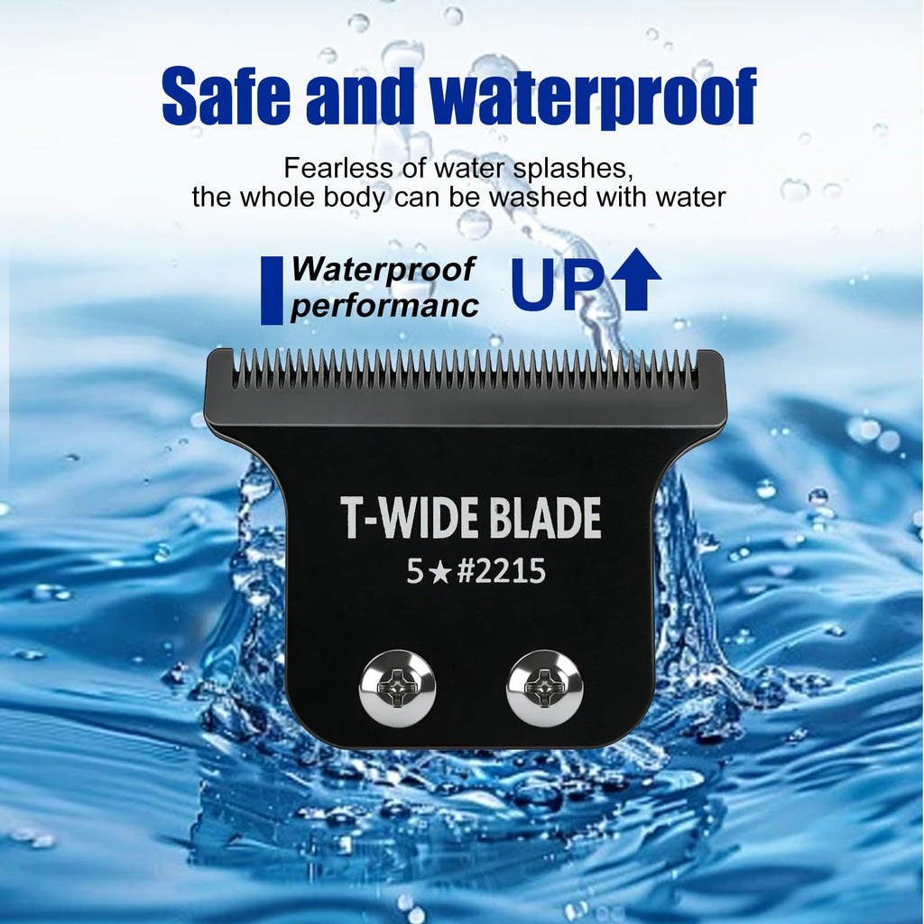 2215 Replacement T Wide Blades for Wahl 5 Star Detailer Li Trimmer 2 PCS