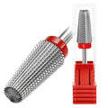 FANTEXY 3/32" Carbide Nail Drill Bits - 5 in 1 Cuticle Drill Bits for Nails, Gel Remover Drills Bit, Professional Nails File Bits for Old Skin and Nails, Manicure Pedicure Gel Polishing (Fine - F)