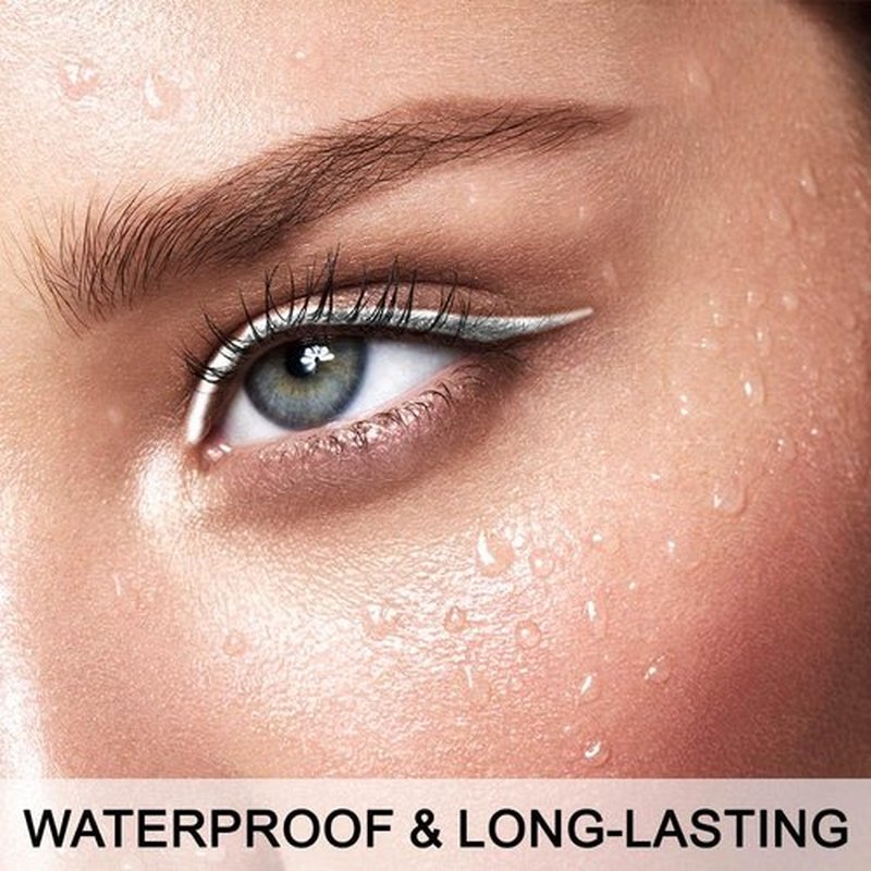Evpct White Gel Glitter Eyeliner Pencil Set - Waterproof & Smudge-Proof for Women | 1 Piece