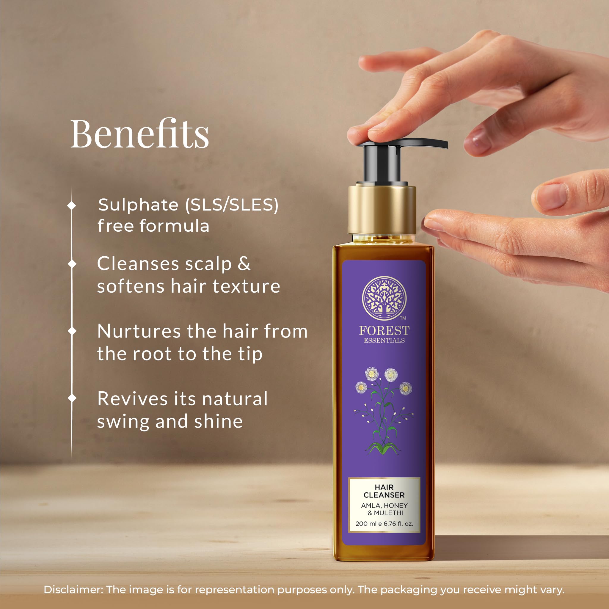 Forest Essentials Hair Cleanser Amla, Honey & Mulethi, 50ml