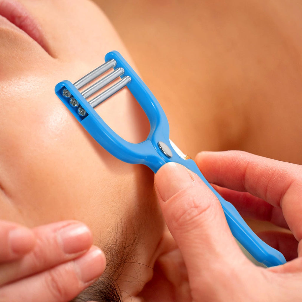 Beavorty Face Hair Remover Spring Threading Tool Portable Facial Hair Epilator for Women Manual Plucker for Forehead Cheeks Upper Lip Chin Lightweight Beauty Tool
