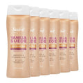 Suave Vanilla Suede Exfoliating Body Wash & Scrub with Glycerin & Vitamin E, Sulfate-Free Hydrating Cleanser for Soft, Smooth Skin, 6 Count, 18 FL OZ