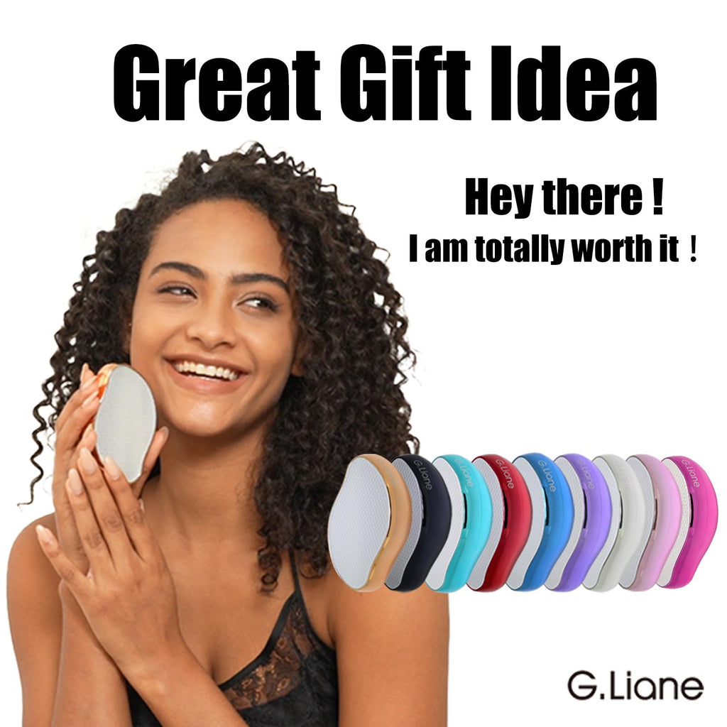 G.Liane Crystal Hair Removal,Upgraded Painless Crystal Hair Remover,Nano Glass Hair Eraser Device and Skin Exfoliation,Epilator for Women and Men(Light Pink)