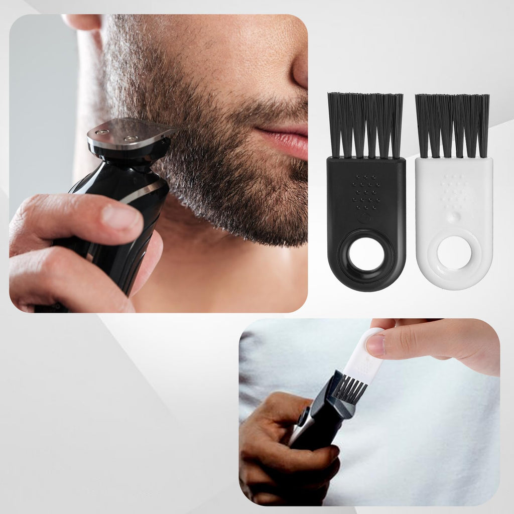10 Pcs Razor Cleaning Brush Nylon Brush for Cleaning Electric Shaver Cleaning Brush Hair Remover Razor Cleaner Black Nylon Hair Brush Set for Electric Hair Clippers Household Cleaning