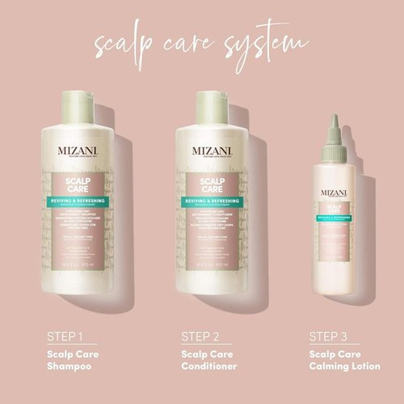 MIZANI Scalp Care Dandruff Shampoo - Deep Cleansing for Curly Hair & Scalp Health