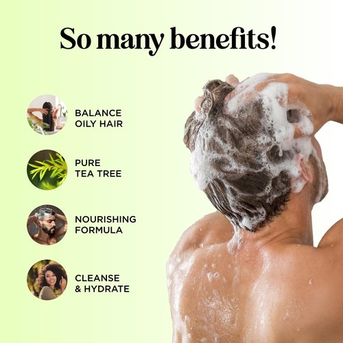 Regine Switzerland Tea Tree Shampoo & Conditioner Set - Sulfate-Free Oily Hair Care with Australian Tea Tree Oil - 8 Fl Oz