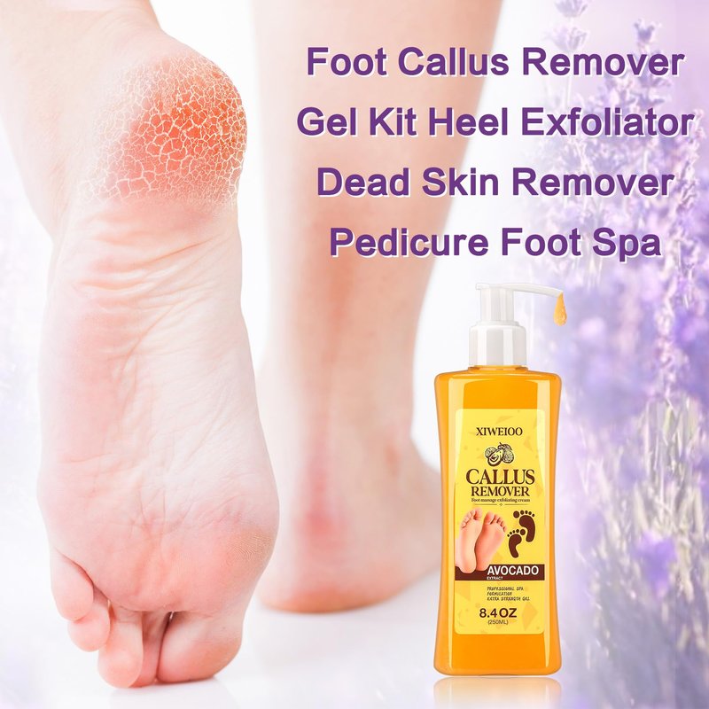 XIWEIOO Himalayan Pink FOOT SOAK SALT Kit Tea Tree Oil - Moisturize, Foot Odor cream spa bath massager Epsom Salt foot pedicure at home spa Callus Remover Gel Kit Foot file tools