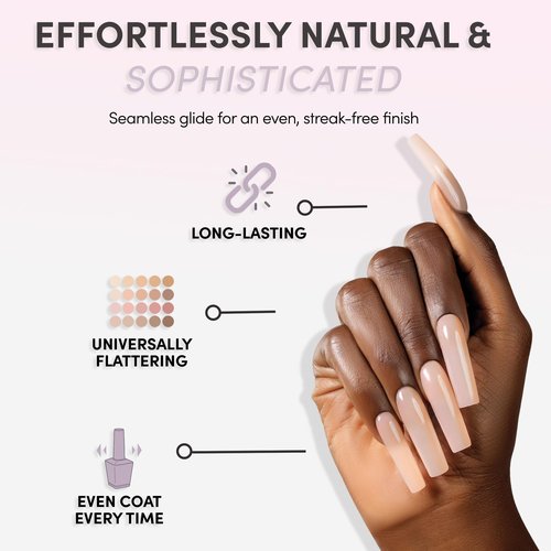 Chaun Legend Gel Nail Polish 0.5 Ounce| SHEER TONES | Sticky Rice LG5100