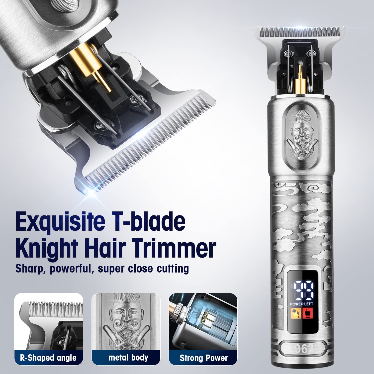Suttik Foil Shavers for Men Electric Razor, Clippers and Trimmer for Men with LED Display, Waterproof