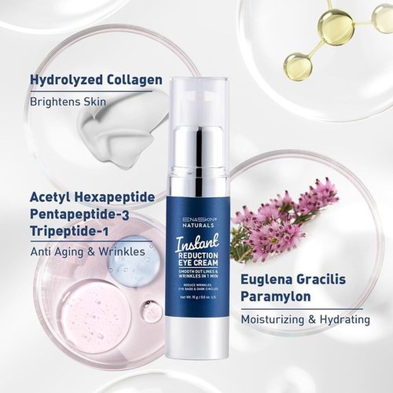 Enaskin Naturals Instant Eye & Face Lift Cream - Rapid Tightener - Under-Eye Bags & Puffiness Remover